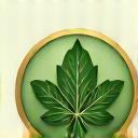Écologie - icône feuille textile